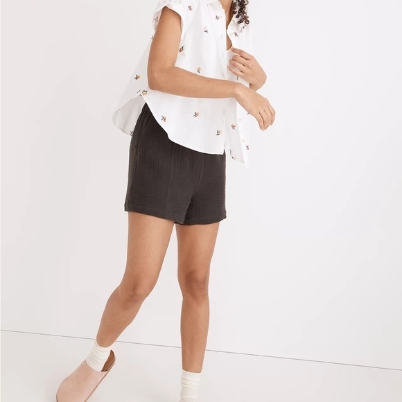Madewell lightspun easy pull on shorts black coal - Picture 1 of 5